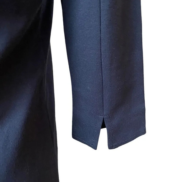 S. Oliver Colorblock Shift Dress Navy Turquoise EU 36 XS Work Cocktail Pockets - Picture 7 of 13